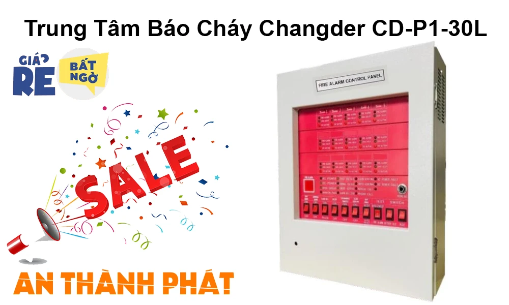 Trung Tâm Báo Cháy 30 Zone Changder CD-P1-30L