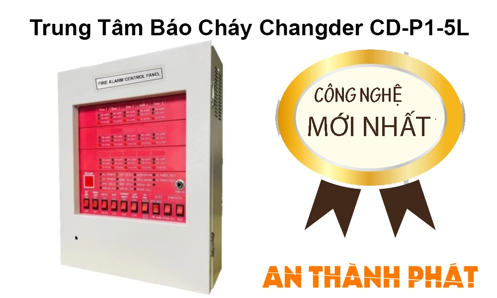 Trung Tâm Báo Cháy 5 Zone Changder CD-P1-5L