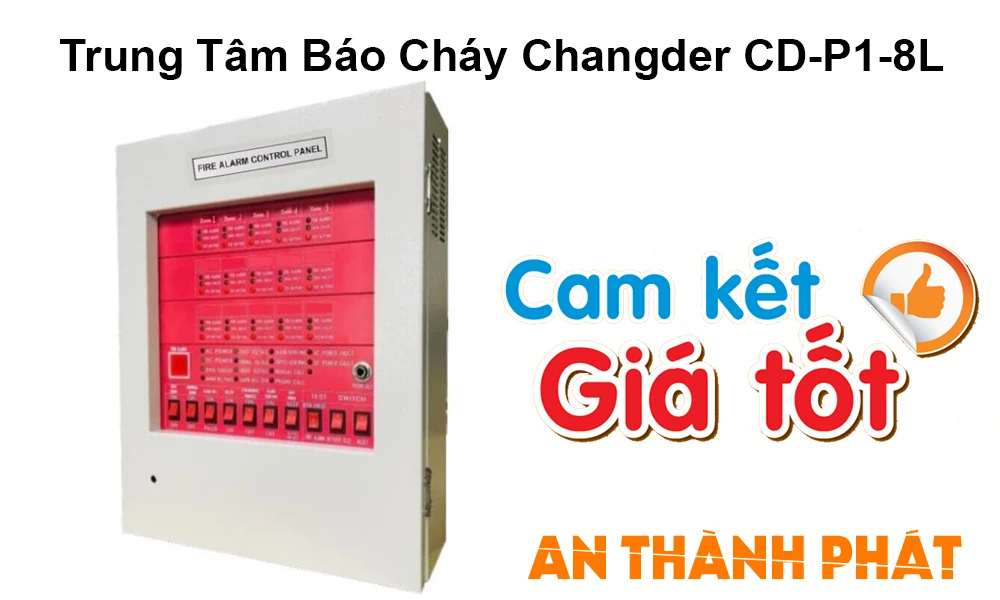 Trung Tâm Báo Cháy 8 Zone CD-P1-8L Trung Tâm Báo Cháy 8 Zone CD-P1-8L