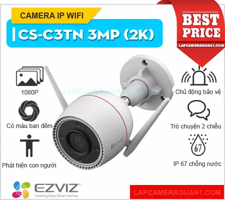 CS-C3TN 3MP, Ezviz CS-C3TN 3MP , camera Ezviz CS-C3TN 3MP, lắp camera CS-C3TN 3MP, camera wifi CS-C3TN 3MP, camera CS-C3TN 2K