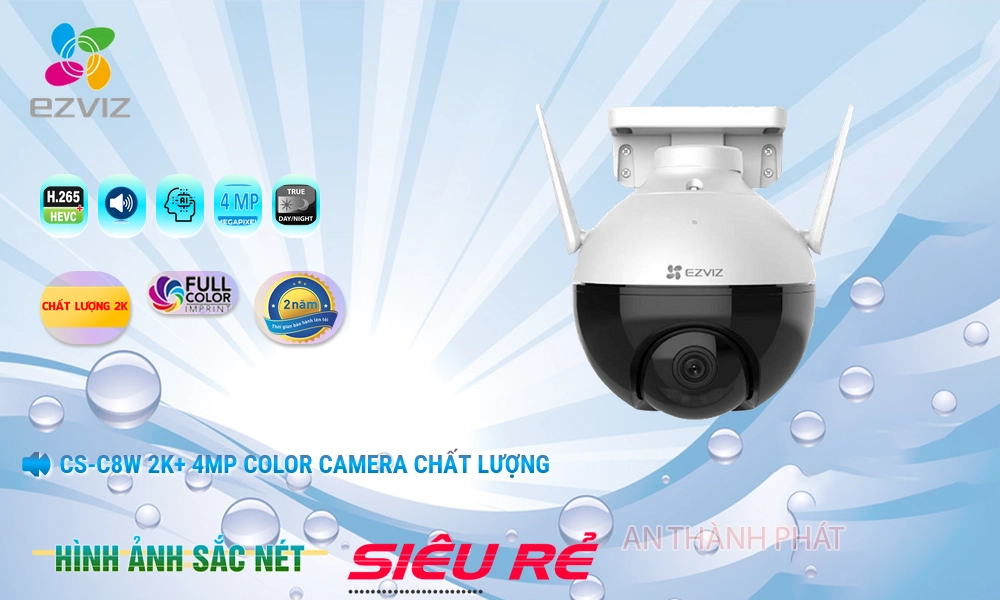 Camera Wifi Ezviz CS-C8W 2K+ 4MP Color Mẫu Đẹp