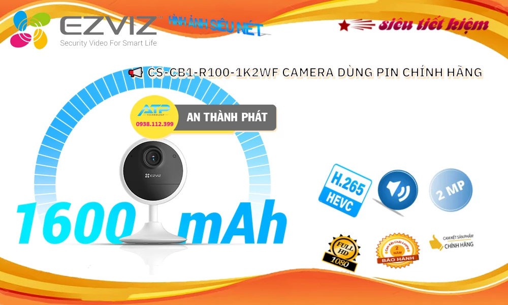 CS-CB1-R100-1K2WF Camera  Wifi Ezviz Giá rẻ