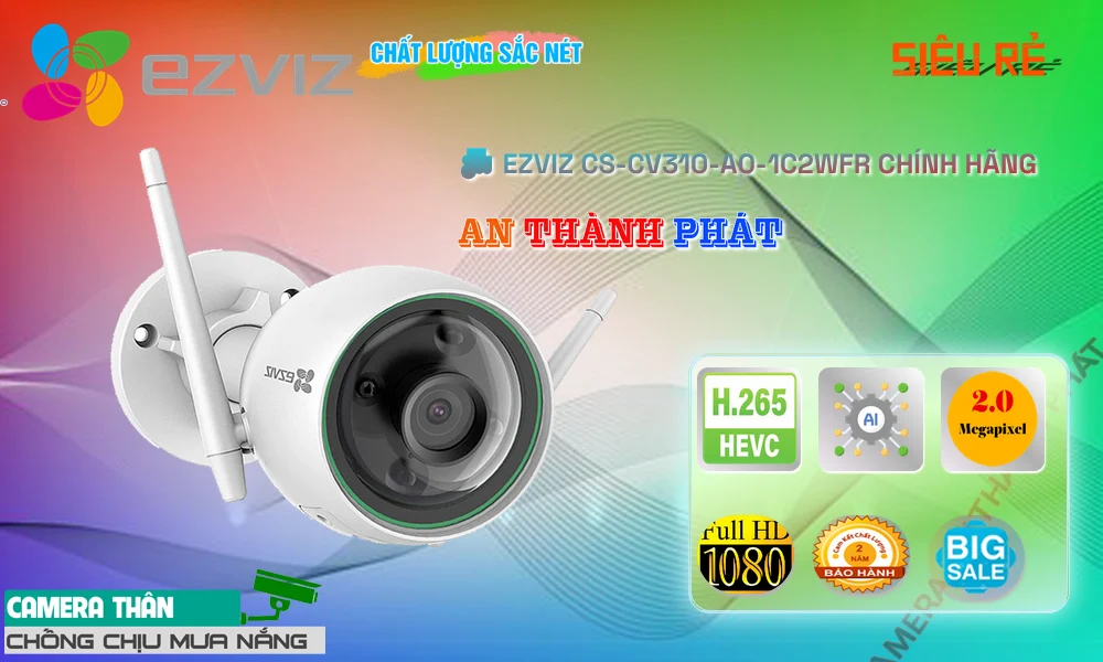 Camera Ezviz CS-CV310-A0-1C2WFR