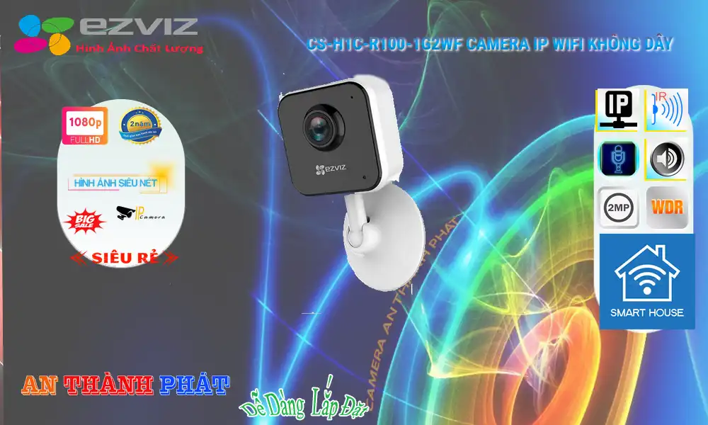 Camera CS-H1c-R100-1G2WF  Wifi Ezviz Mẫu Đẹp