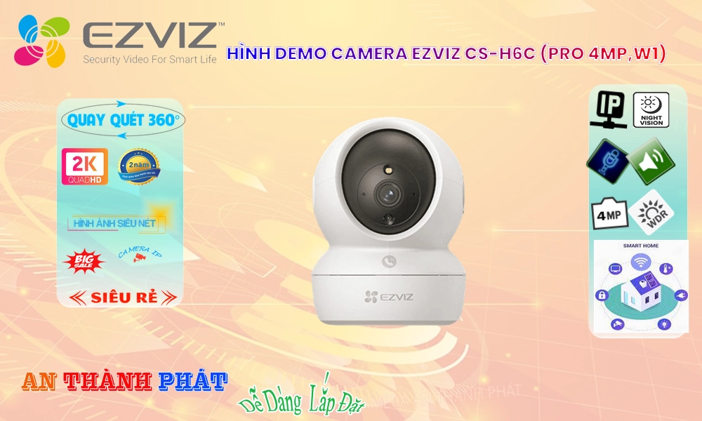 Camera CS-H6c (Pro 4MP-W1) Wifi