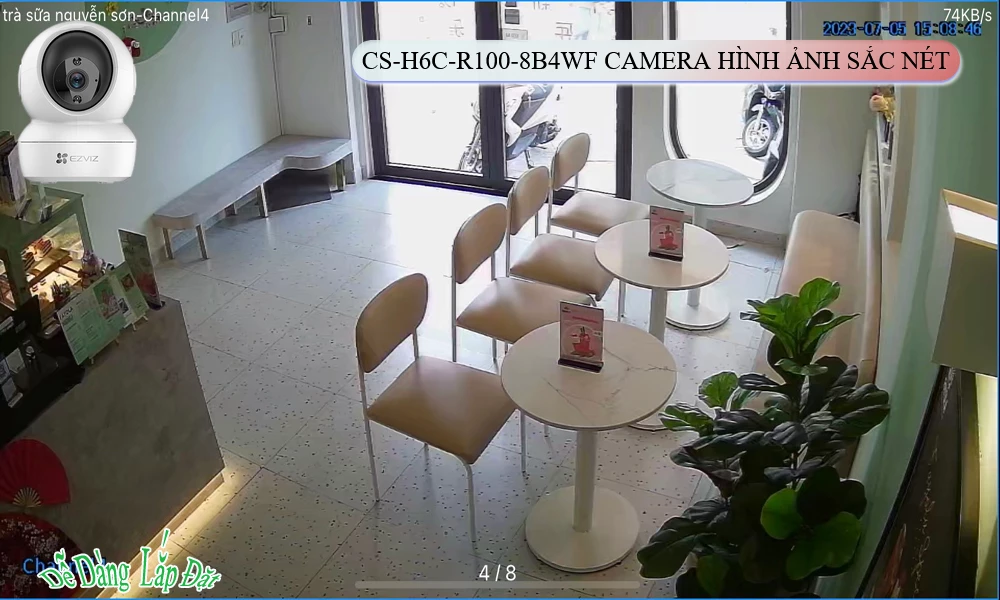Camera Ezviz 360 CS-H6c-R100-8B4WF