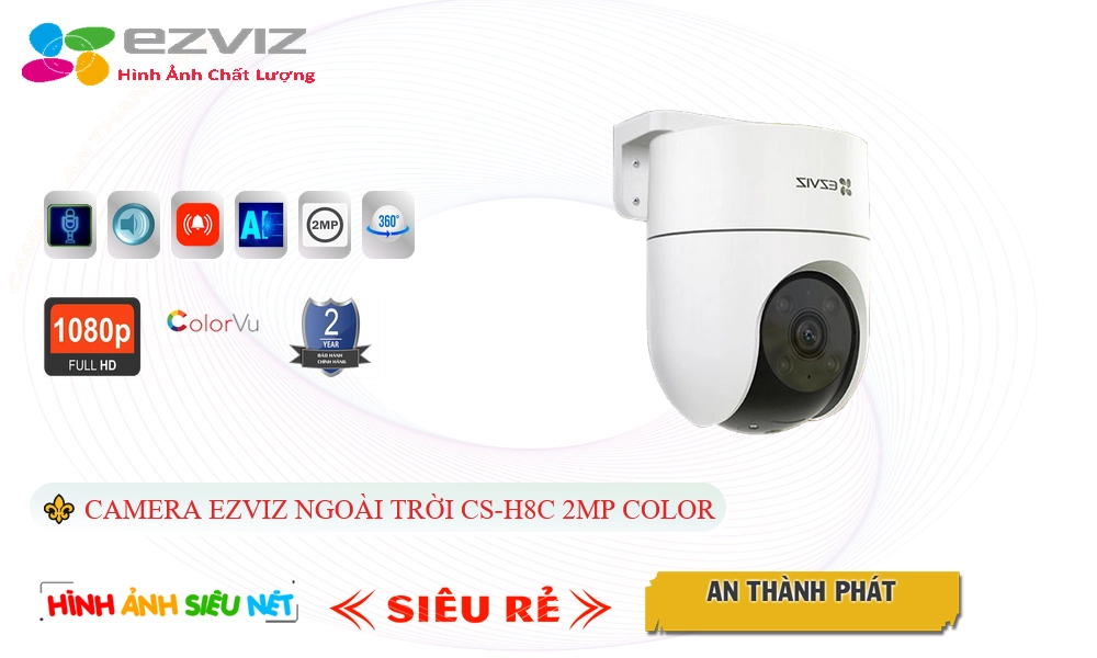 CS-H8C 2MP Color Camera Không Dây Wifi Ezviz