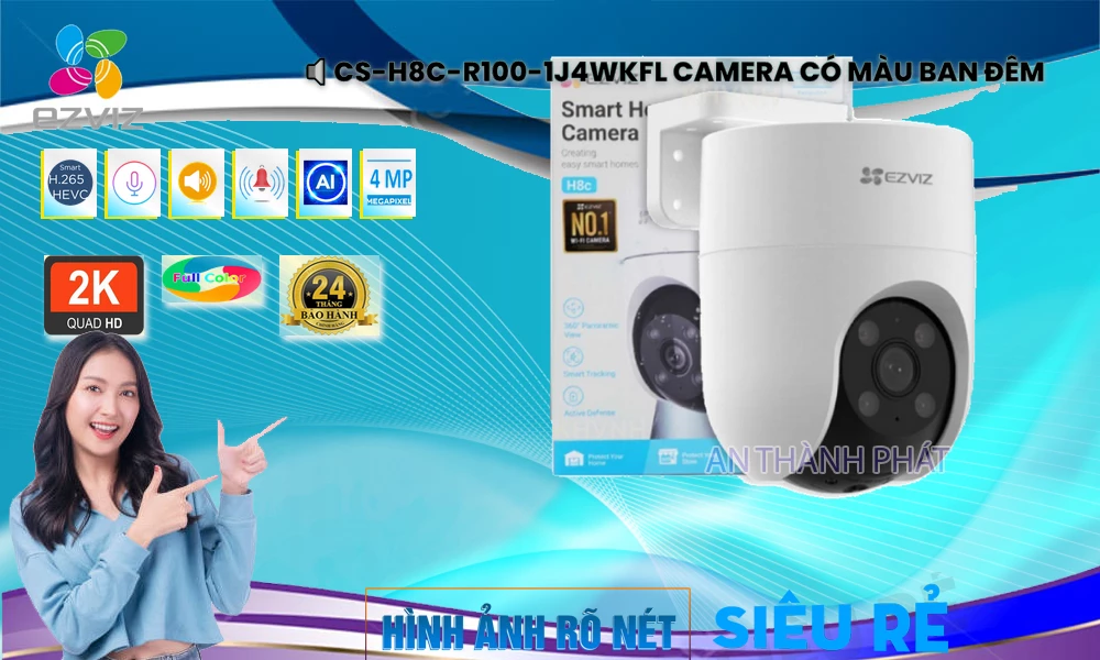 Camera Wifi Ezviz CS-H8C-R100-1J4WKFL