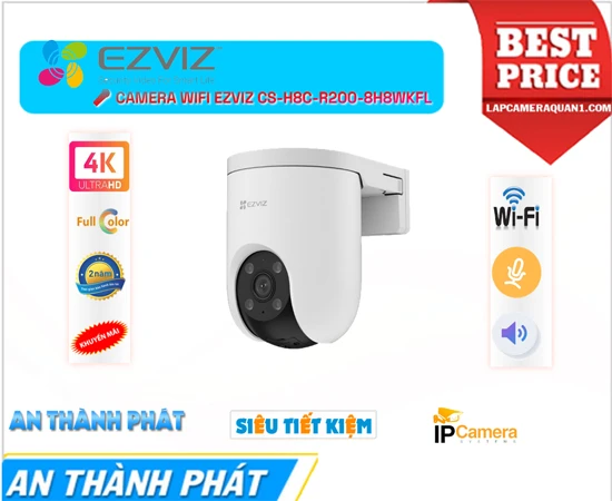 Camera Wifi Ezviz CS-H8c-R200-8H8WKFL