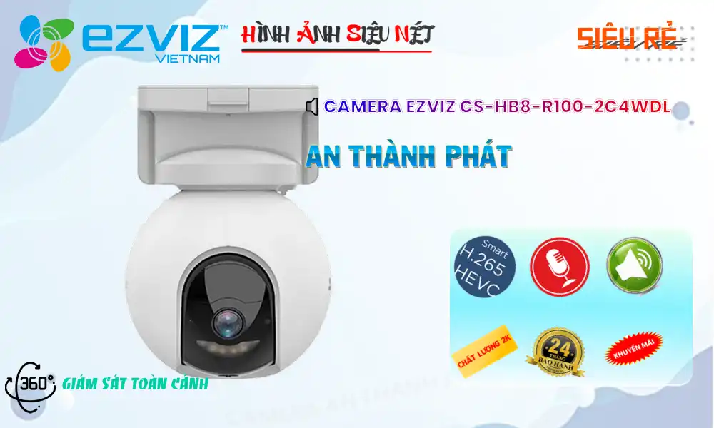 Camera An Ninh Wifi Ezviz CS-HB8-R100-2C4WDL