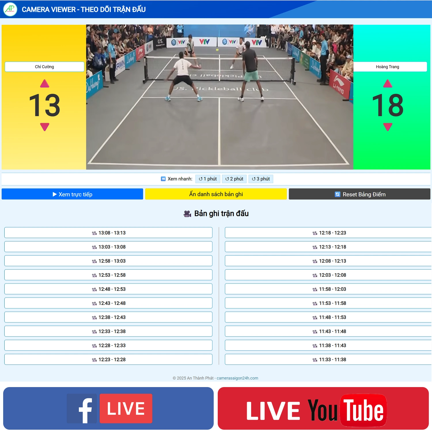 Camera Check Var Livestream Pickleball