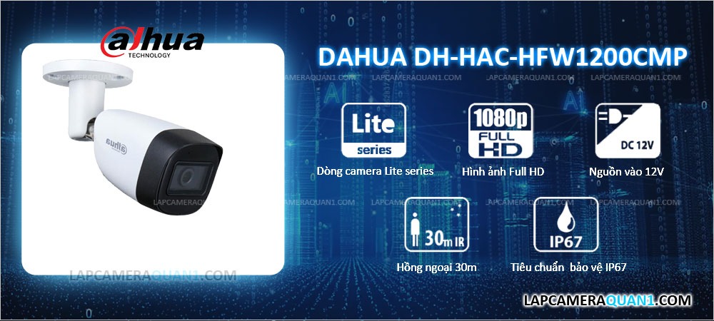 giới thiệu camera DAHUA DH-HAC-HFW1200CMP