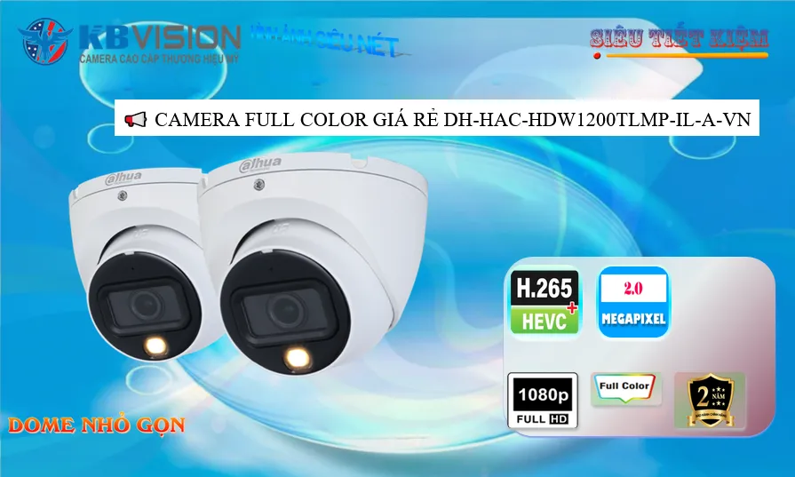DH-HAC-HDW1200TLMP-IL-A-VN Camera IP Dome Giá Rẻ