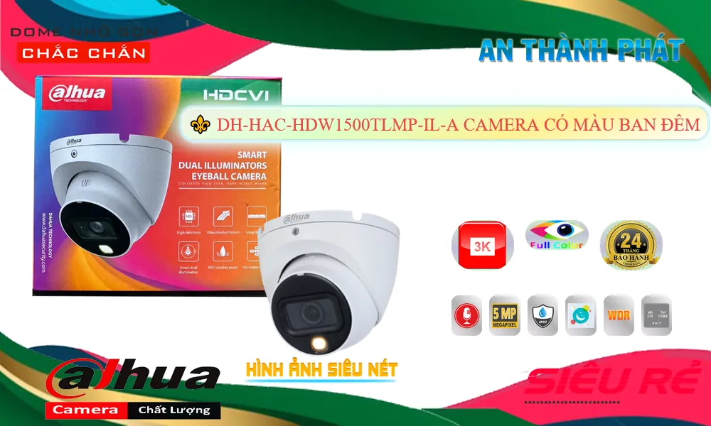 DH-HAC-HDW1500TLMP-IL-A Camera Dahua Full Color