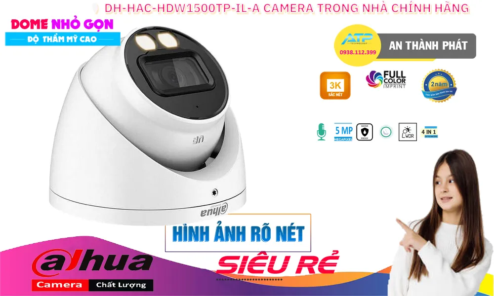 Camera Dahua Giá Rẻ DH-HAC-HDW1500TP-IL-A