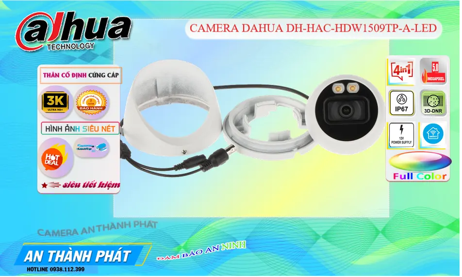 DH-HAC-HDW1509TP-A-LED-S2 Camera  Dahua Ngoài Trời 5MP