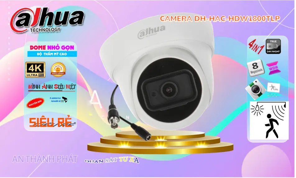 Camera  Dahua DH-HAC-HDW1800TLP Chất Lượng 4K