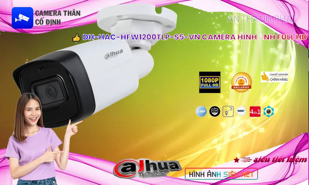 DH-HAC-HFW1200TLP-S5-VN Camera Trong Nhà GIá Rẻ