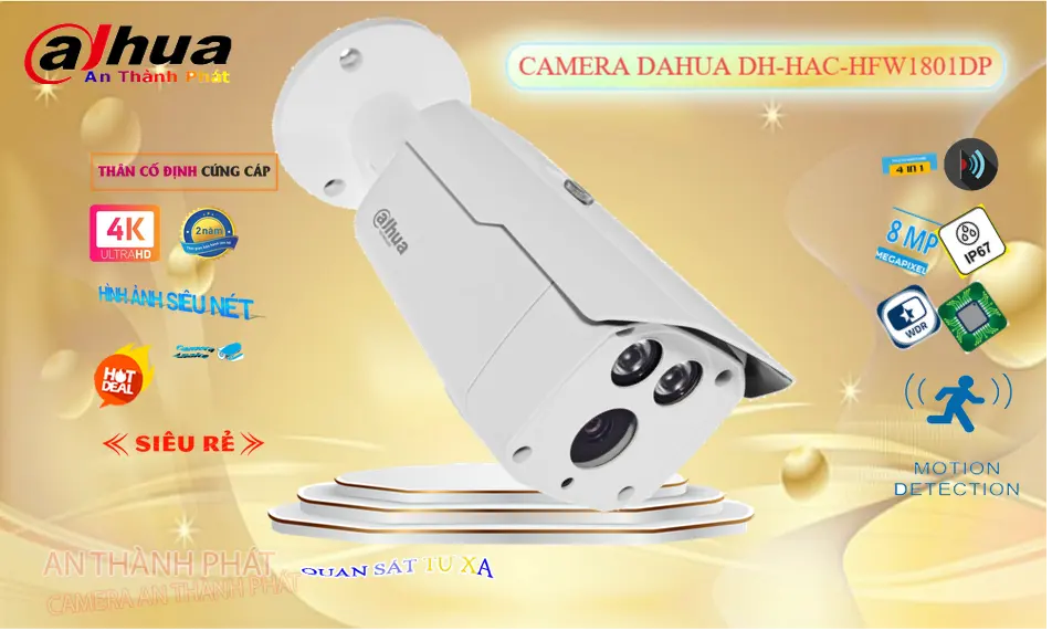 Camera Dahua DH-HAC-HFW1801DP Lắp Ngoài Trời