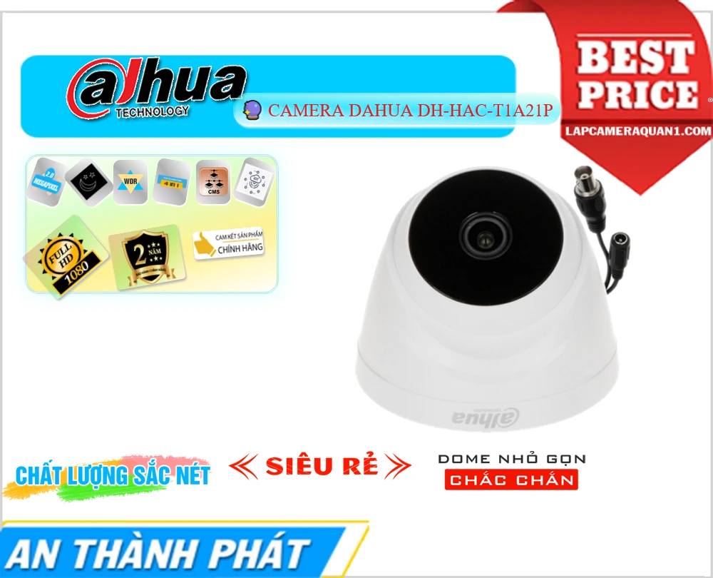 Camera An Ninh Dahua DH-HAC-T1A21P Chức Năng Cao Cấp