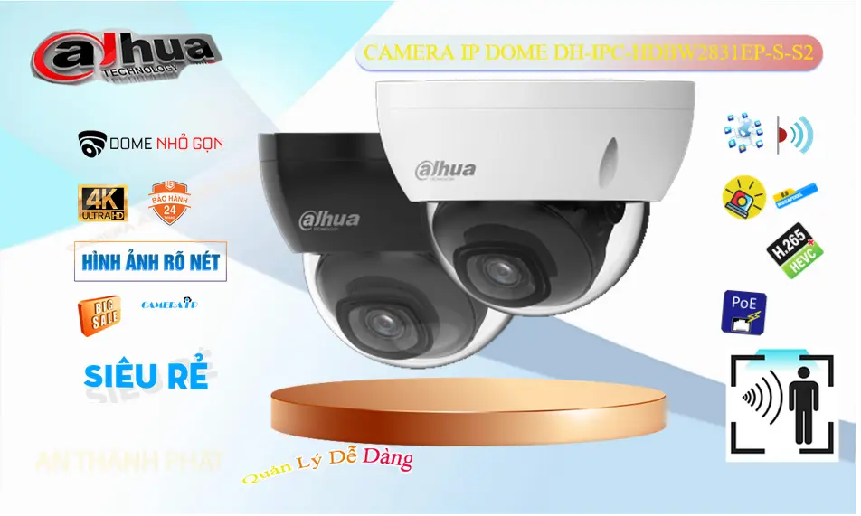 DH-IPC-HDBW2831EP-S-S2 Camera IP Dahua 4K