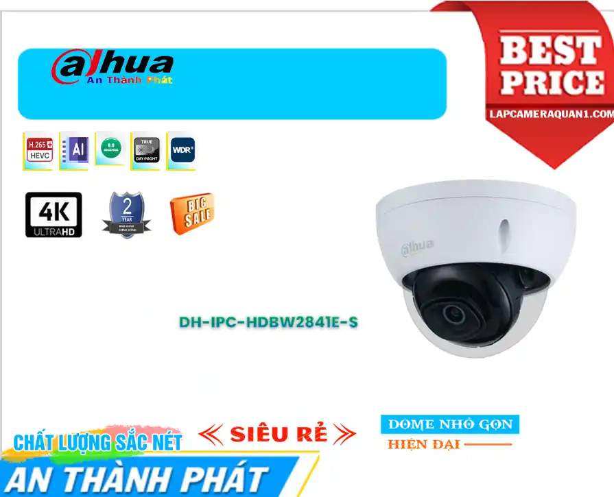 Camera Dahua DH-IPC-HDBW2841E-S