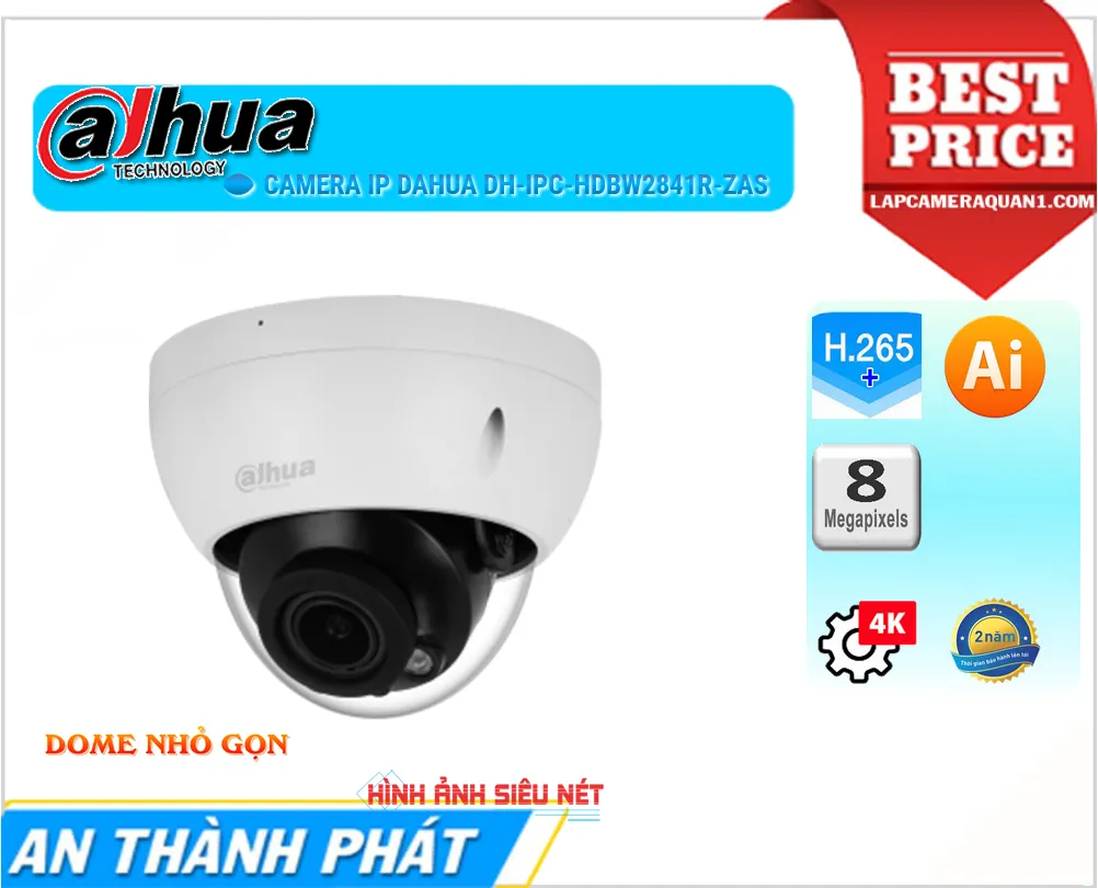 DH-IPC-HDBW2841R-ZAS Camera IP Dahua 4K