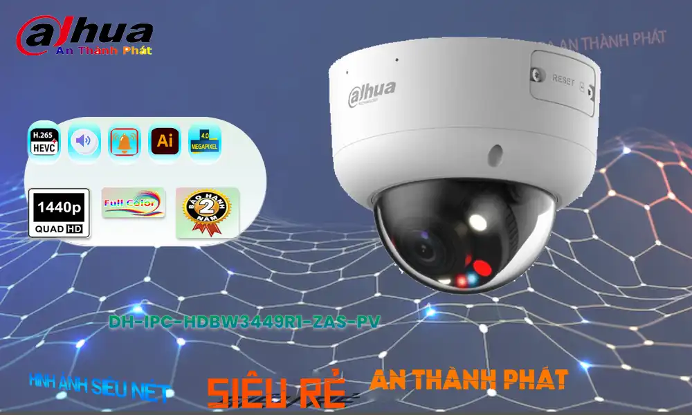 Camera An Ninh  Dahua DH-IPC-HDBW3449R1-ZAS-PV Chức Năng Cao Cấp
