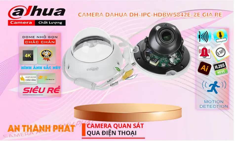 DH-IPC-HDBW5842E-ZE Camera IP Dahua Siêu Nét 4K