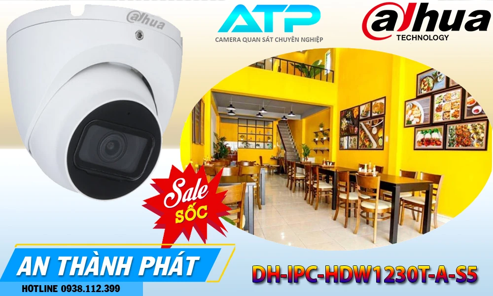 Camera Dahua DH-IPC-HDW1230T-A-S5 2.0MP