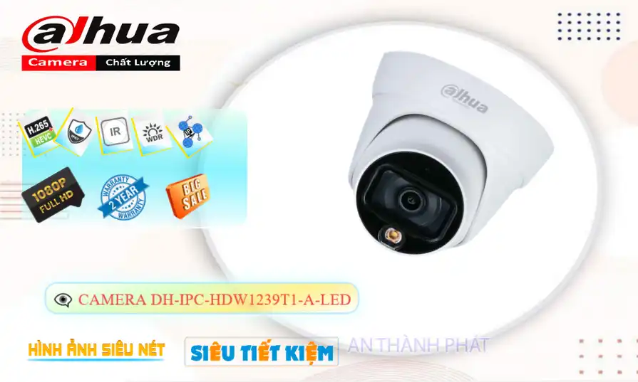 Camera Dahua DH-IPC-HDW1239T1-A-LED Camera Dahua DH-IPC-HDW1239T1-A-LED