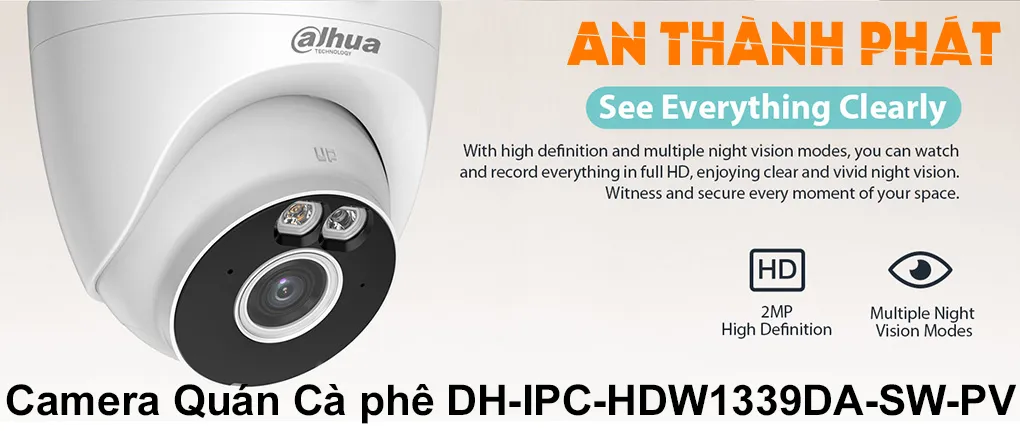 thông số đáng chú ý của camera DH-IPC-HDW1339DA-SW-PV