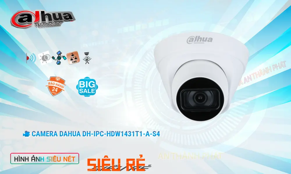 DH-IPC-HDW1431T1-A-S4 Camera IP Dahua Ghi Âm 2K