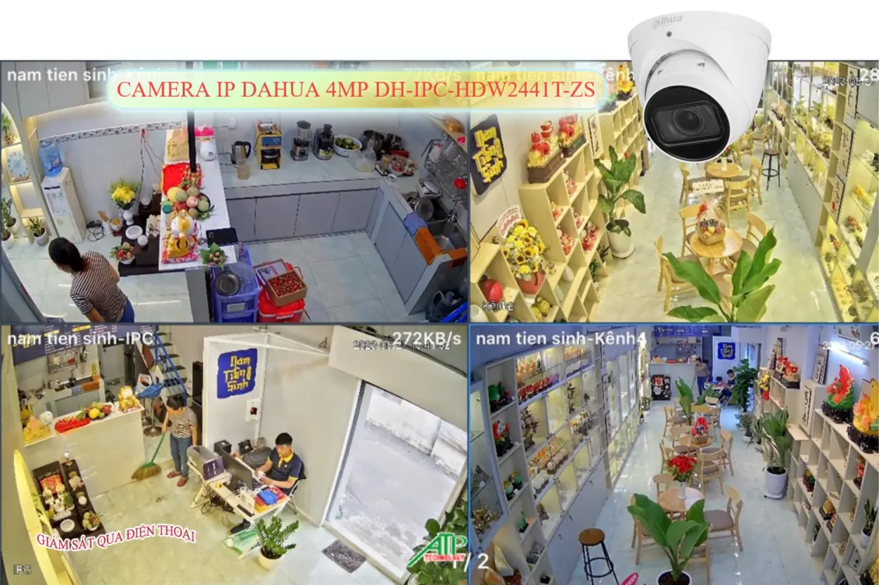 Camera Công Nghệ POE DH-IPC-HDW2441T-ZS Dahua
