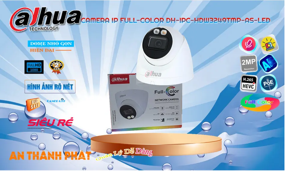 DH-IPC-HDW3249TMP-AS-LED Camera IP Full Color 1080P