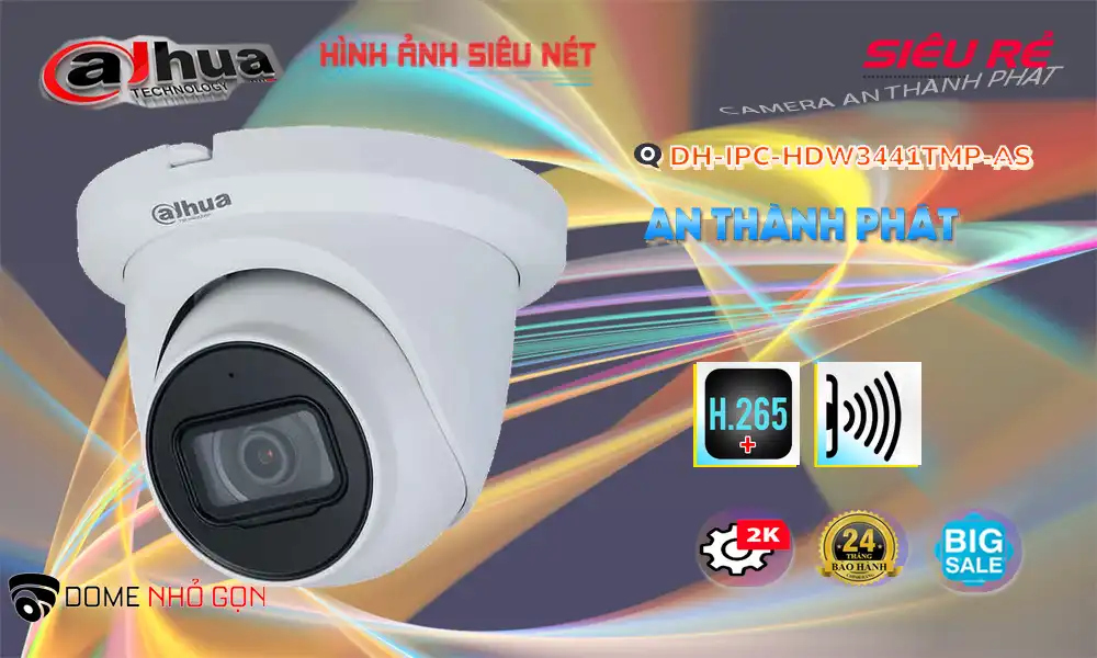 DH-IPC-HDW3441TMP-AS Camera An Ninh Thiết kế Đẹp