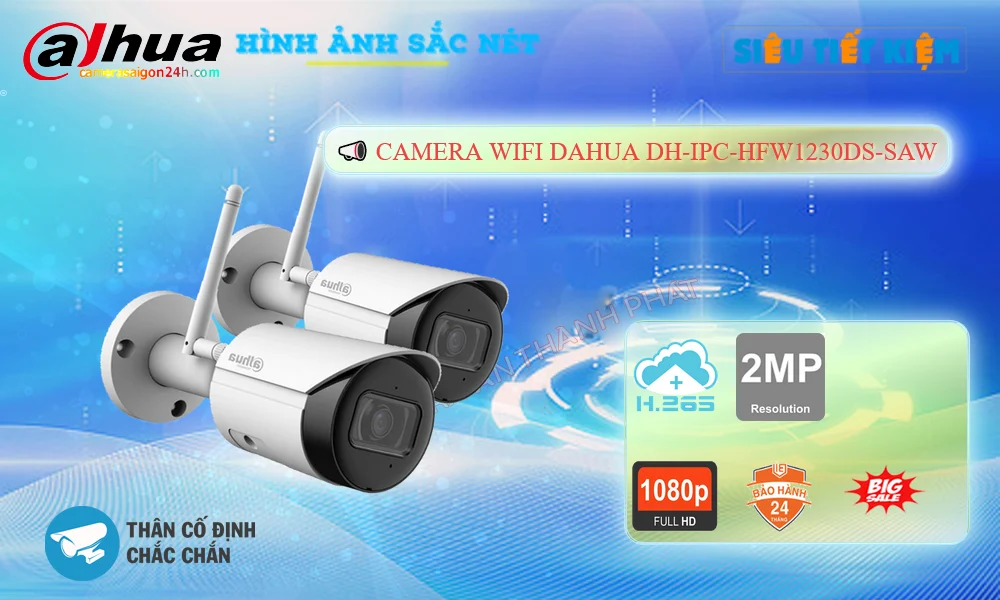 DH-IPC-HFW1230DS-SAW Camera Chính Hãng Dahua