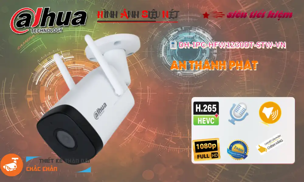 Camera Ip Wifi DH-IPC-HFW1230DT-STW-VN 1080P