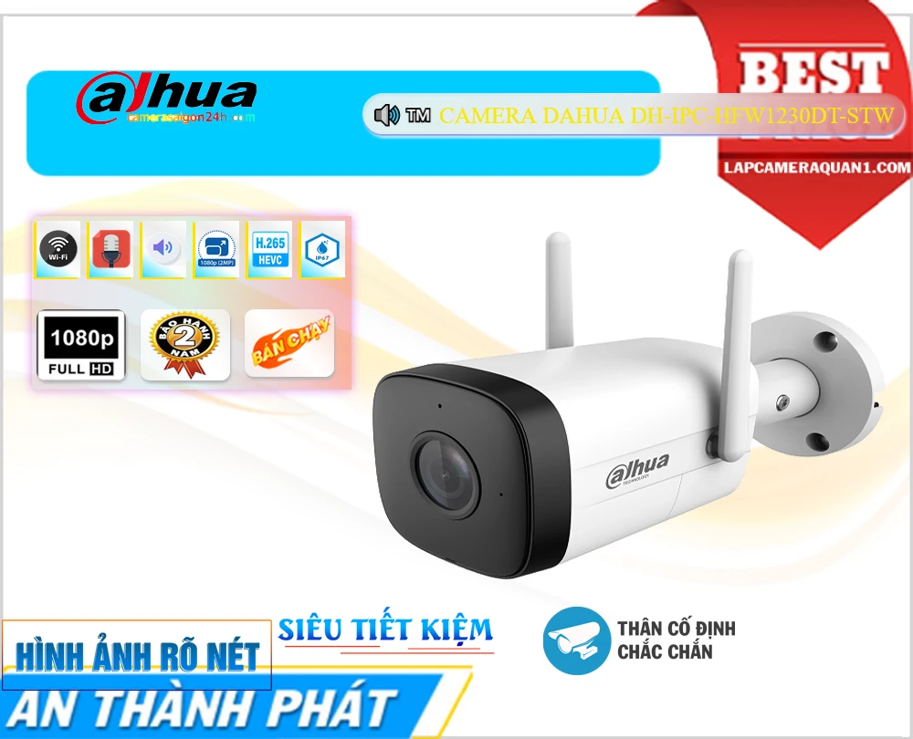 ✨ DH-IPC-HFW1230DT-STW Camera Wifi Dahua ✨ DH-IPC-HFW1230DT-STW Camera Wifi Dahua