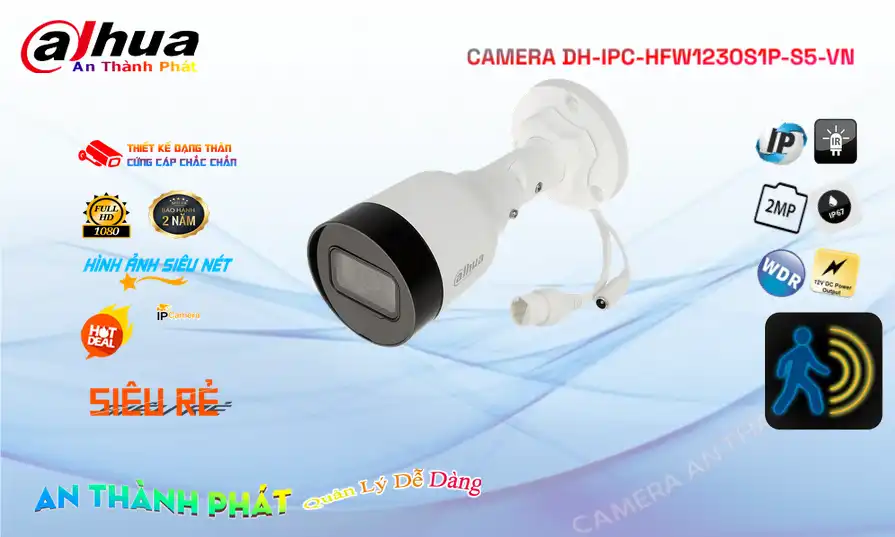 Camera  Dahua DH-IPC-HFW1230S1P-S5-VN