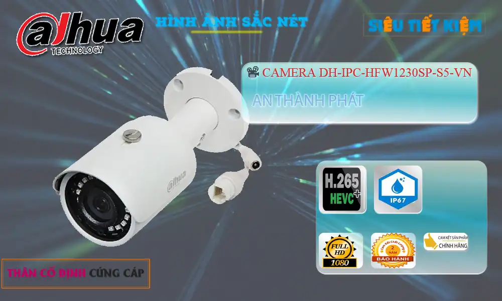 DH-IPC-HFW1230SP-S5-VN Camera  Dahua Công Nghệ Mới