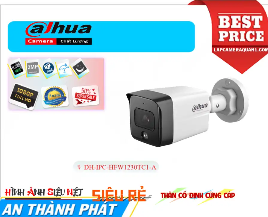 Camera Dahua DH-IPC-HFW1230TC1-A