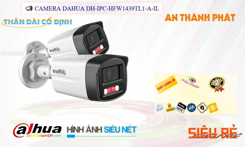 Camera Công Nghệ POE DH-IPC-HFW1439TL1-A-IL Dahua