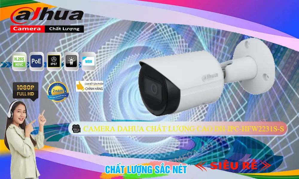 DH-IPC-HFW2231S-S Camera Dahua ✅