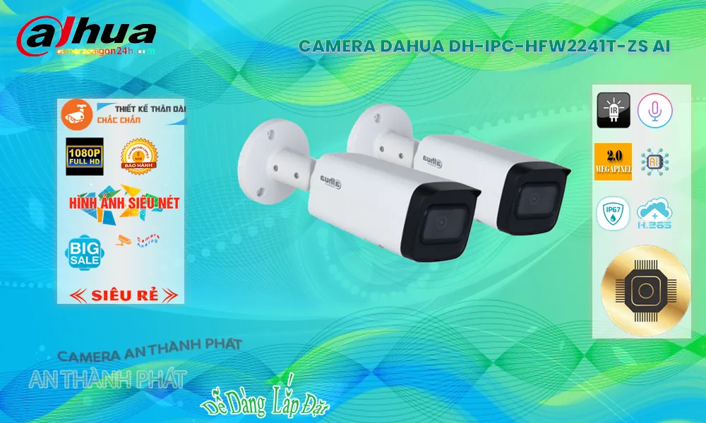 DH-IPC-HFW2241T-ZS sắc nét Dahua ➠ DH-IPC-HFW2241T-ZS sắc nét Dahua ➠