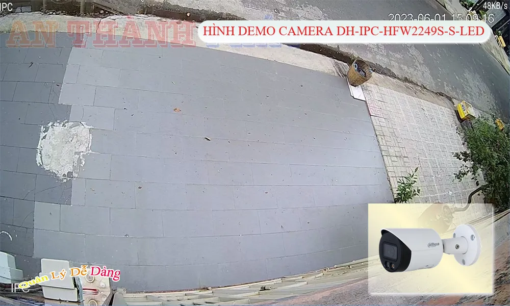 Camera Thân Dahua Màu Ban Đêm DH-IPC-HFW2249S-S-LED