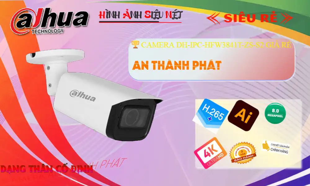 Camera An Ninh  Dahua DH-IPC-HFW3841T-ZS-S2 Giá rẻ