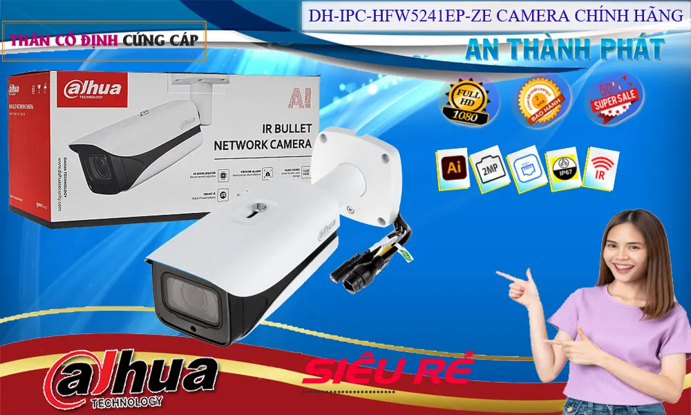 Camera IP Starlight Dahua DH-IPC-HFW5241EP-ZE