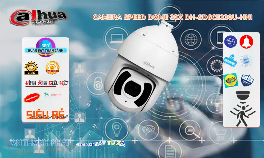 Camera DH-SD6CE230U-HNI  Dahua Thiết kế Đẹp
