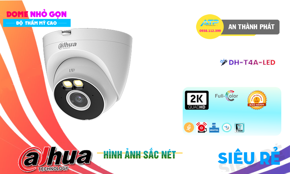 Camera An Ninh Dahua DH-T4A-LED Chức Năng Cao Cấp ✅